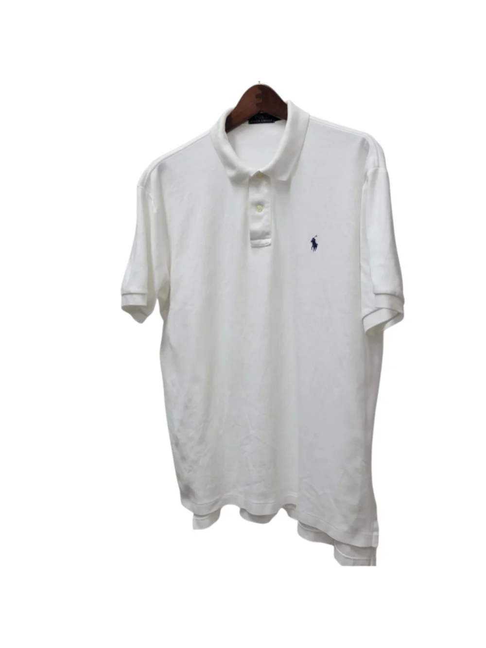 Polo Ralph Lauren Men's 100% White Classic Fit Polo Shirt Size Large Pre-owned